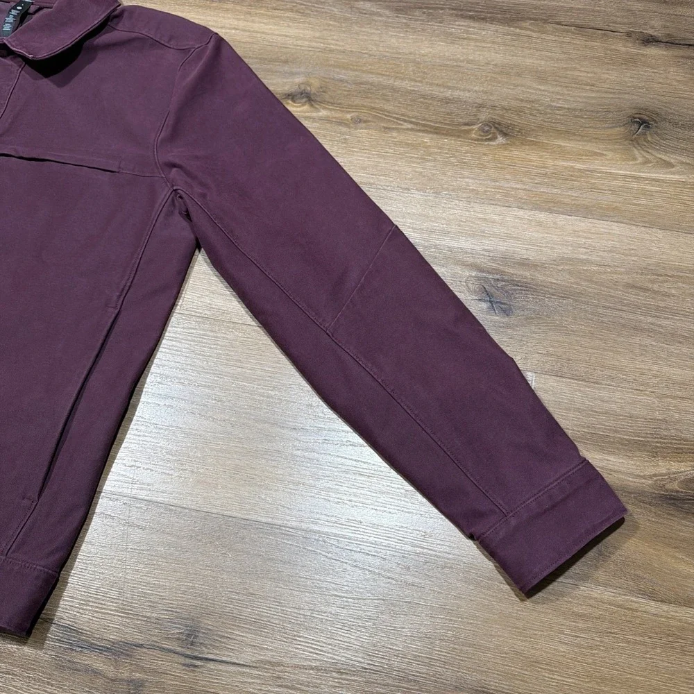 Lululemon Men's LARGE City‎ Excursion Snap Jacket LM3CZGS Plum Cassis Burgundy L